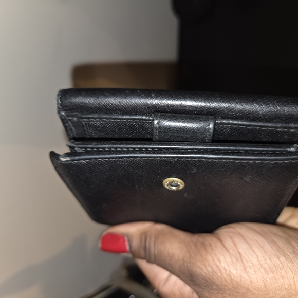 Salvatore Ferragamo Black Leather Wallet